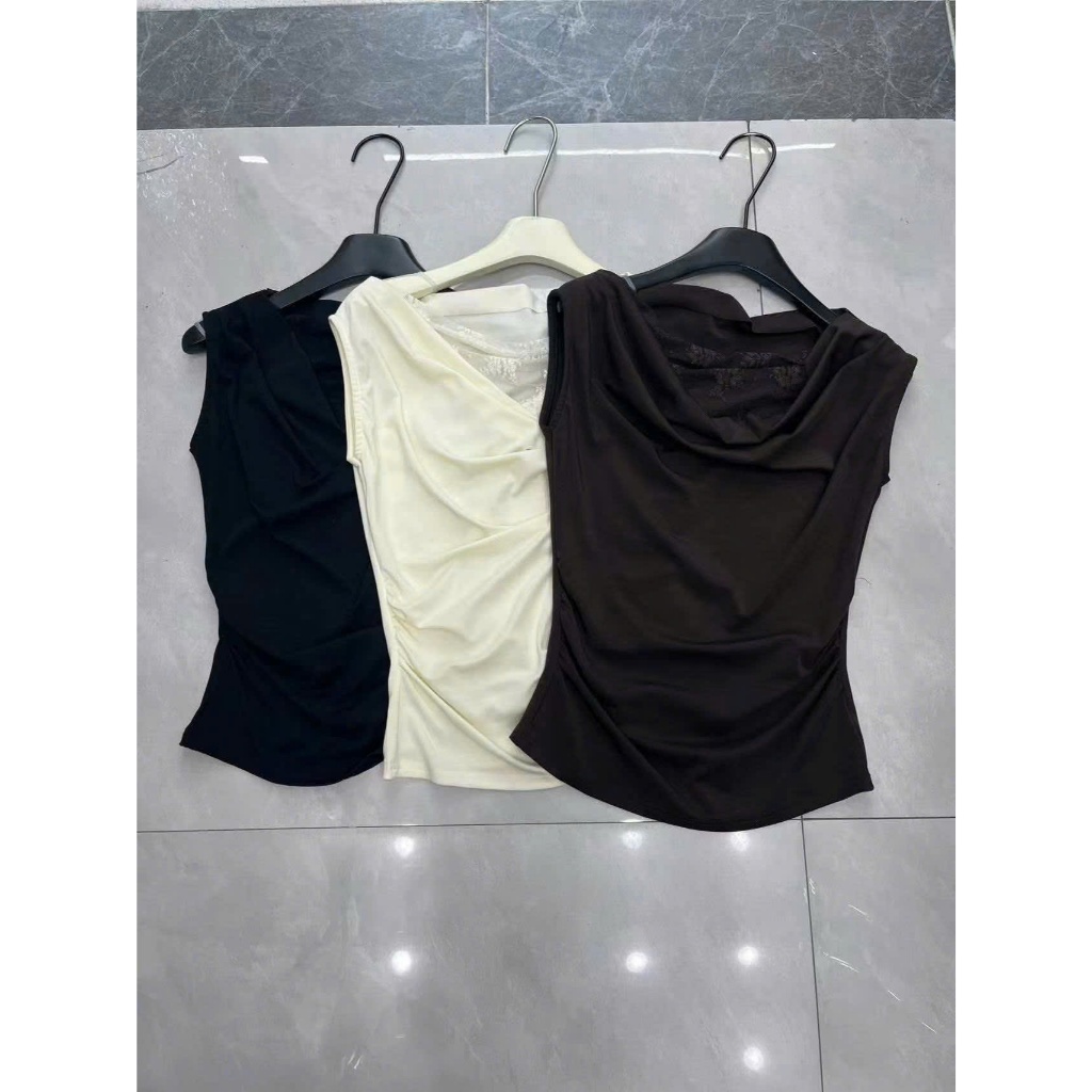 Áo Phông Cổ Đổ Ren Nữ Mã 7773 – Áo Thun Cổ Đổ Phối Ren Tôn Dáng Phong Cách Hàn Quốc | BigBuy360 - bigbuy360.vn