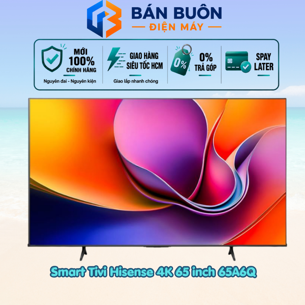 65A6Q Smart Tivi Hisense 4K 65 inch , tìm kiếm giọng nói qua ứng dụng Vidaa
