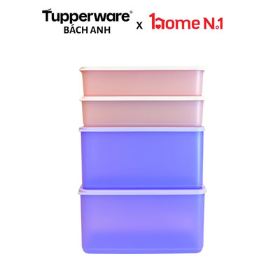 [Hộp lẻ] Bộ trữ mát/ trữ khô Tupperware Cubix 3.1L và 1.4L - Bảo hành trọn đời - Nhựa nguyên sinh an toàn