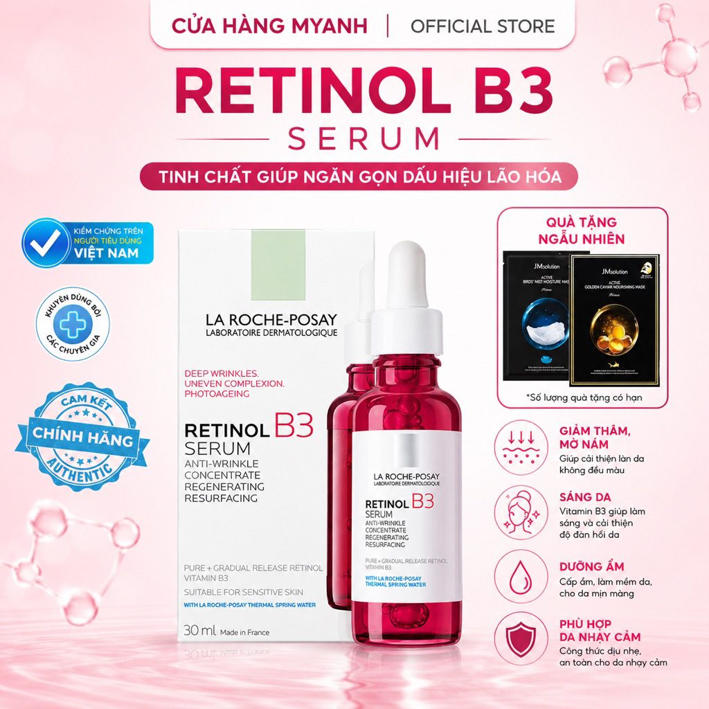 Dưỡng chất giúp giảm thâm nám La Roche-Posay Retinol B3 Serum 30ml