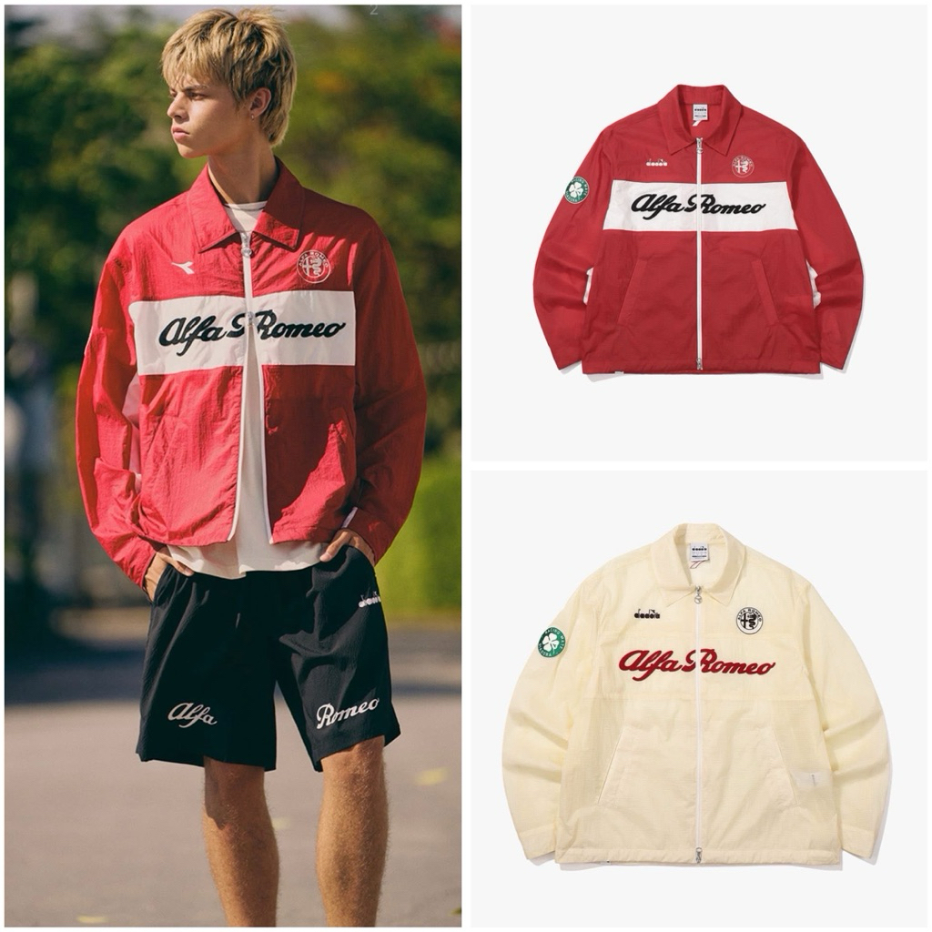 Áo Khoác Diadora x Alfa Romeo Ripstop Jacket Racing