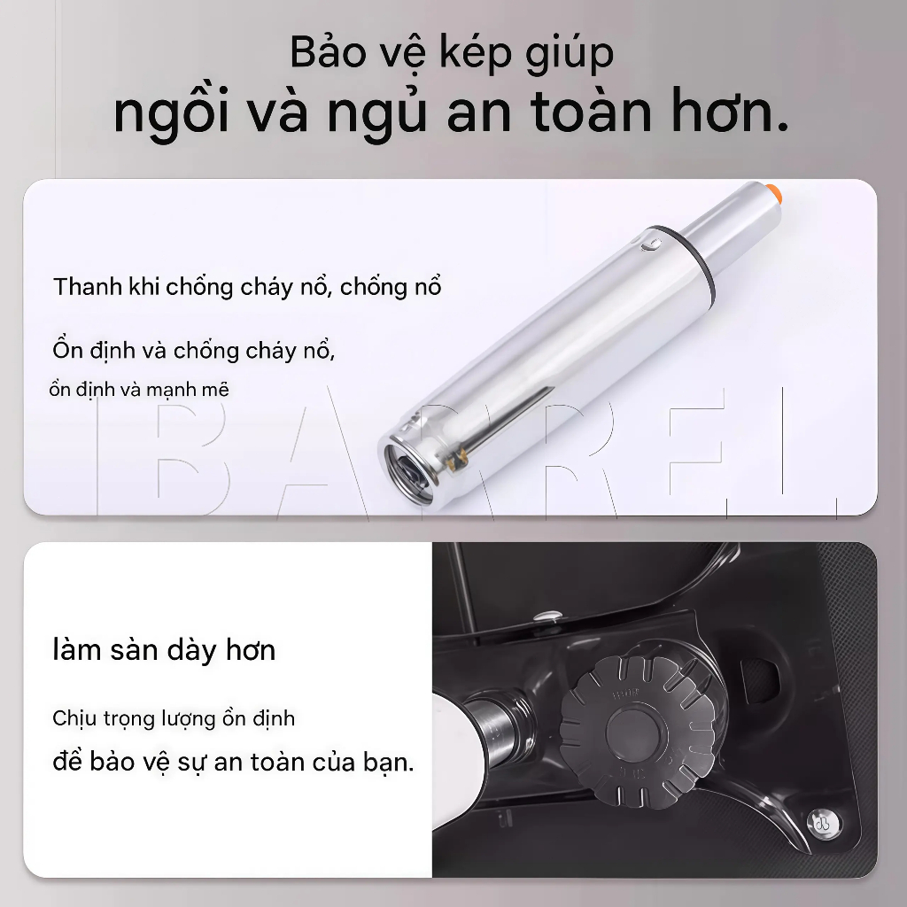 Ghế công thái học Tựa đầu 3D đệm lưng đàn hồi Lưới trắng đen thoáng khí Xoay 360 độ nâng hạ | BigBuy360 - bigbuy360.vn
