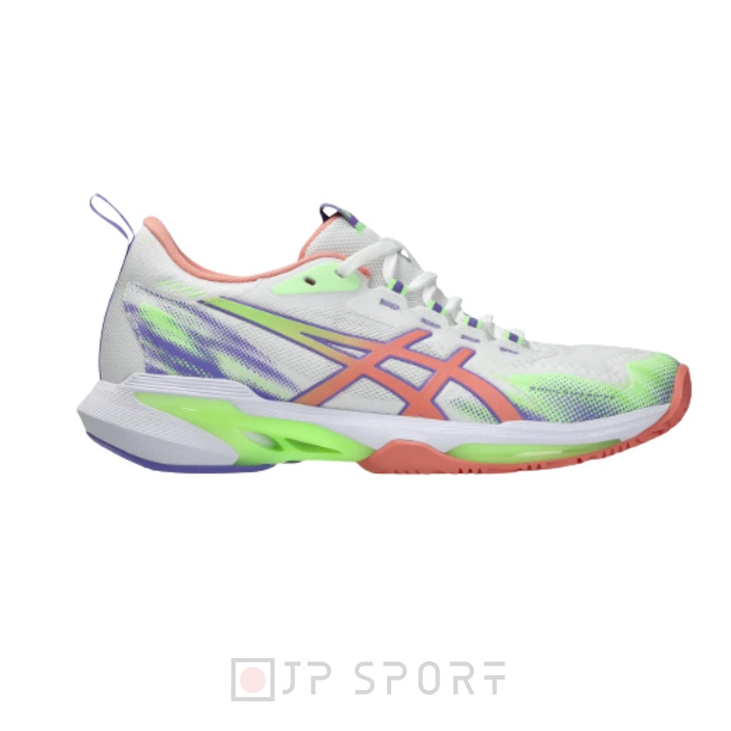 [ASICS] Giày Pickleball Asics Nữ Sonicsmash FF - 1042A311-100 - White/Guava
