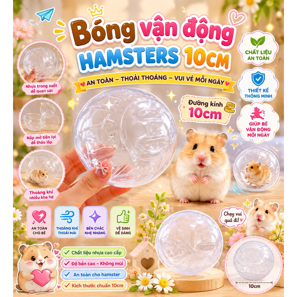 Bóng nhựa chạy  cho hamster