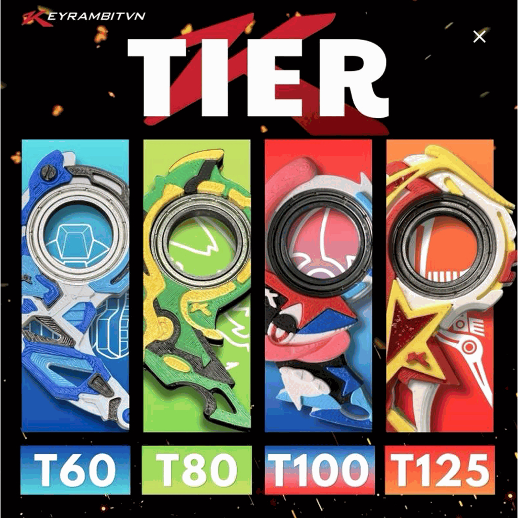 [Chính Hãng] Hộp TIER – Bộ Sưu Tập Keyrambit Phiên Bản Tổng Hợp - Phân Loại T60/T80/T100/T125 - Chín