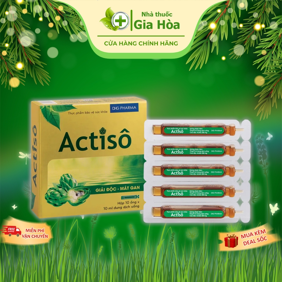 Cao ống Actiso / Atiso (Dược Hậu Giang - DHG Pharma) (Hộp 10 ống)