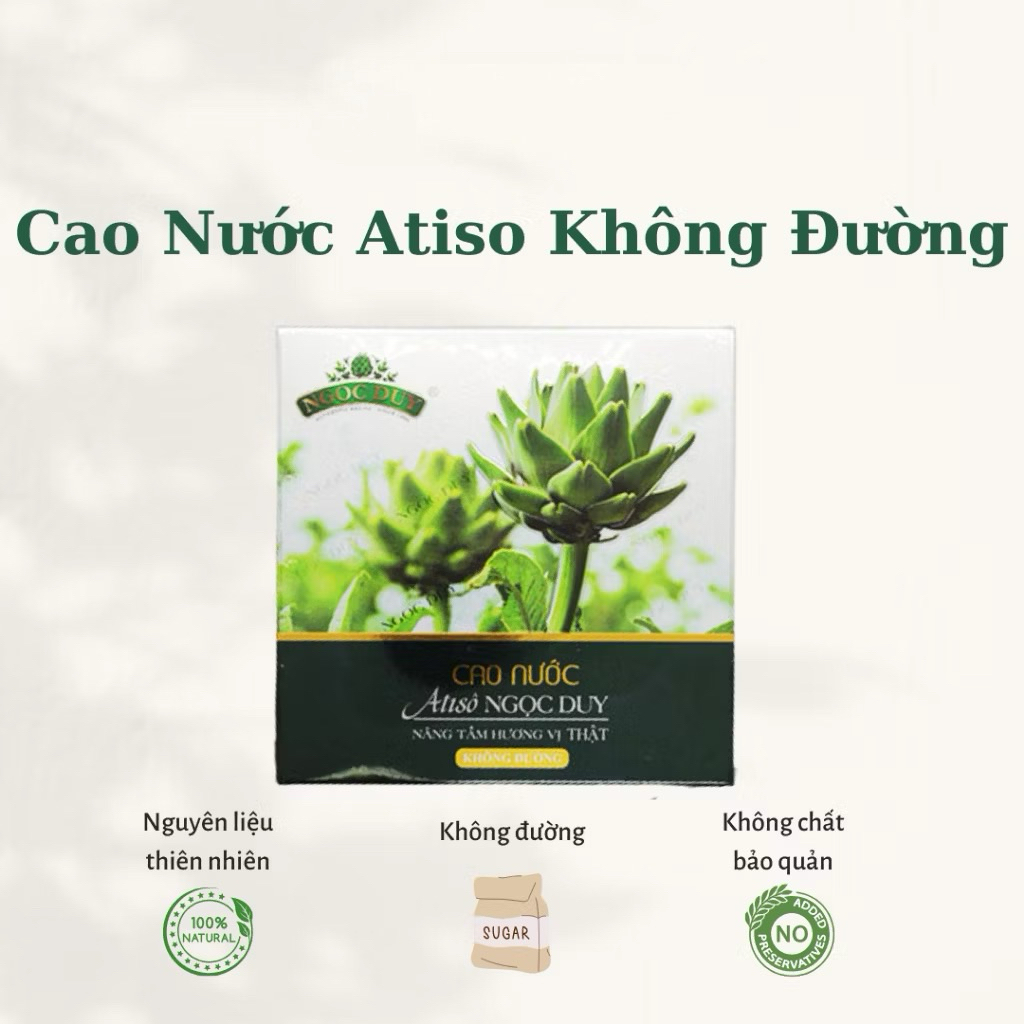 Cao Nước Atiso Không Đường Ngọc Duy – Đậm Vị Atiso Tự Nhiên