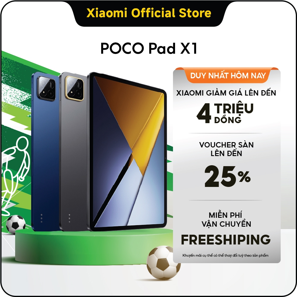 Máy tính bảng POCO Pad X1 (8+512GB)| Màn hình 3.2K 144Hz sắc nét| Pin dung lượng lớn 8850mAh