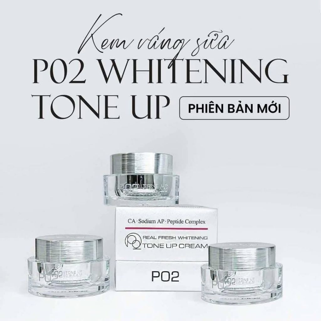 KEM VÁNG SỮA P02 TONE UP CREAM 50ML CHÍNH HÃNG HÀN QUỐC