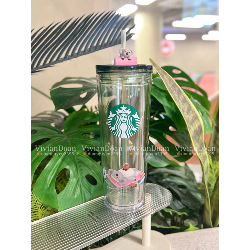[CÓ SẴN] - [CHÍNH HÃNG] LY NHỰA 2 LỚP KÈM TOPPER GẤU KOALA STARBUCKS VIETNAM 2026