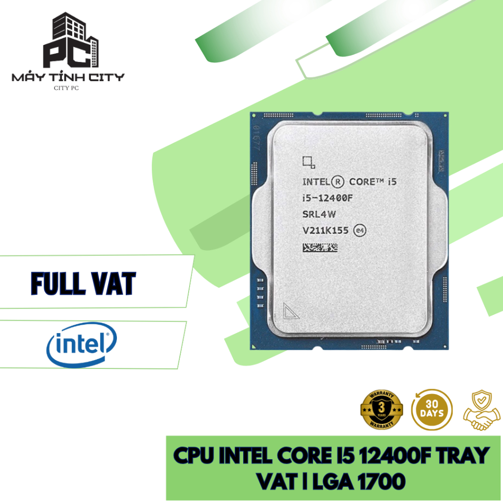 [Chính Hãng NEW TRAY] CPU Intel Core i5 12400F (TRAY)