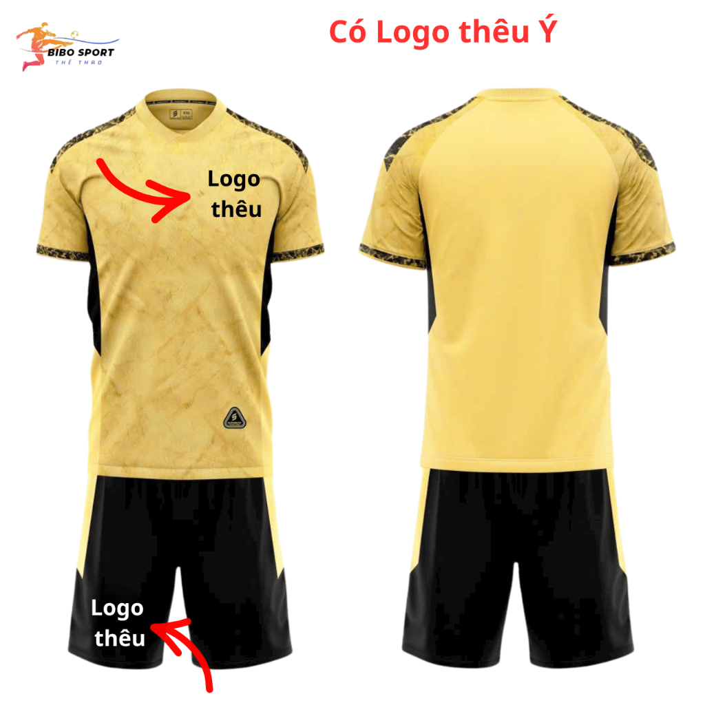 Quần Áo Bóng Đá Ý vàng 26/27  Vải Mè SV – In Tên Số Theo Yêu Cầu BIBO SPORT