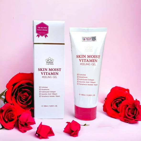 Gel Tẩy Da Chết Glutathione J QUEEN SKIN MOIST VITAMIN PEELING GEL 180ML