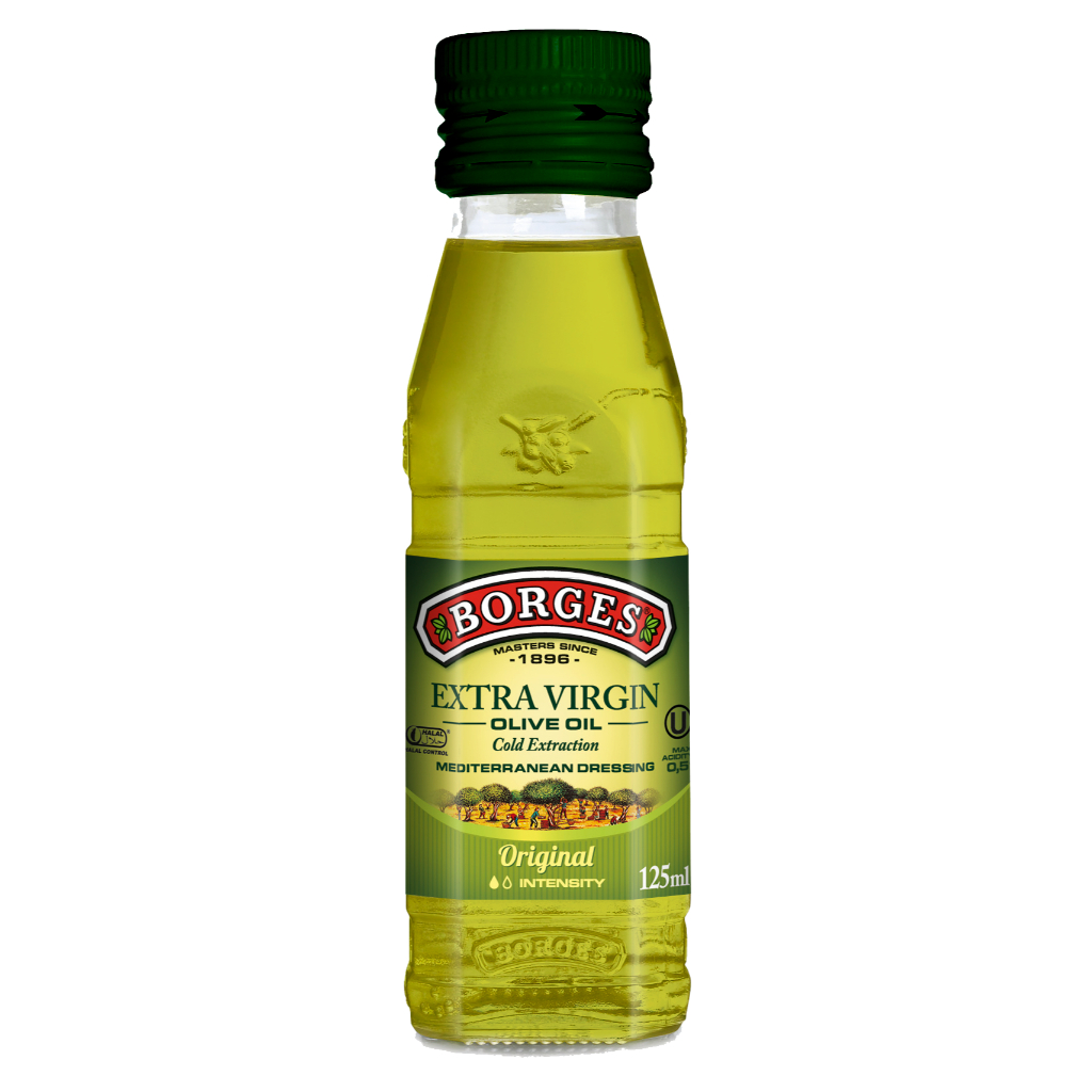 DẦU ÔLIU NGUYÊN CHẤT 100 %  EXTRA VIRGIN – HIỆU BORGES 125ml