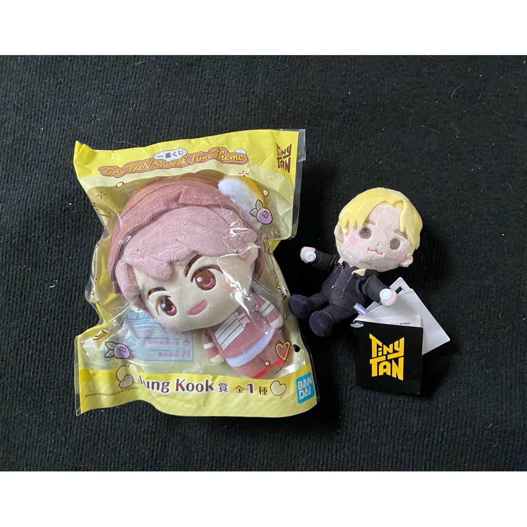 set 2 món BTS offical goods Bt21 TinyTAN plush Doll menber Jungkook và Jimin như hình.