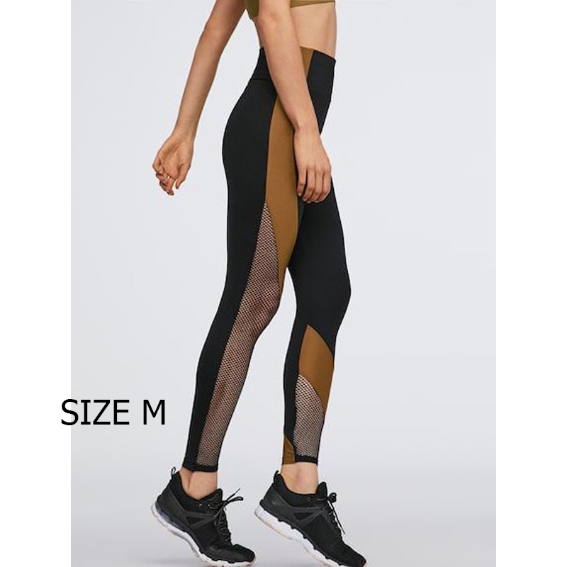 Quần Tập Gym Oysho Irregular Colour Block Leggings- SIZE M