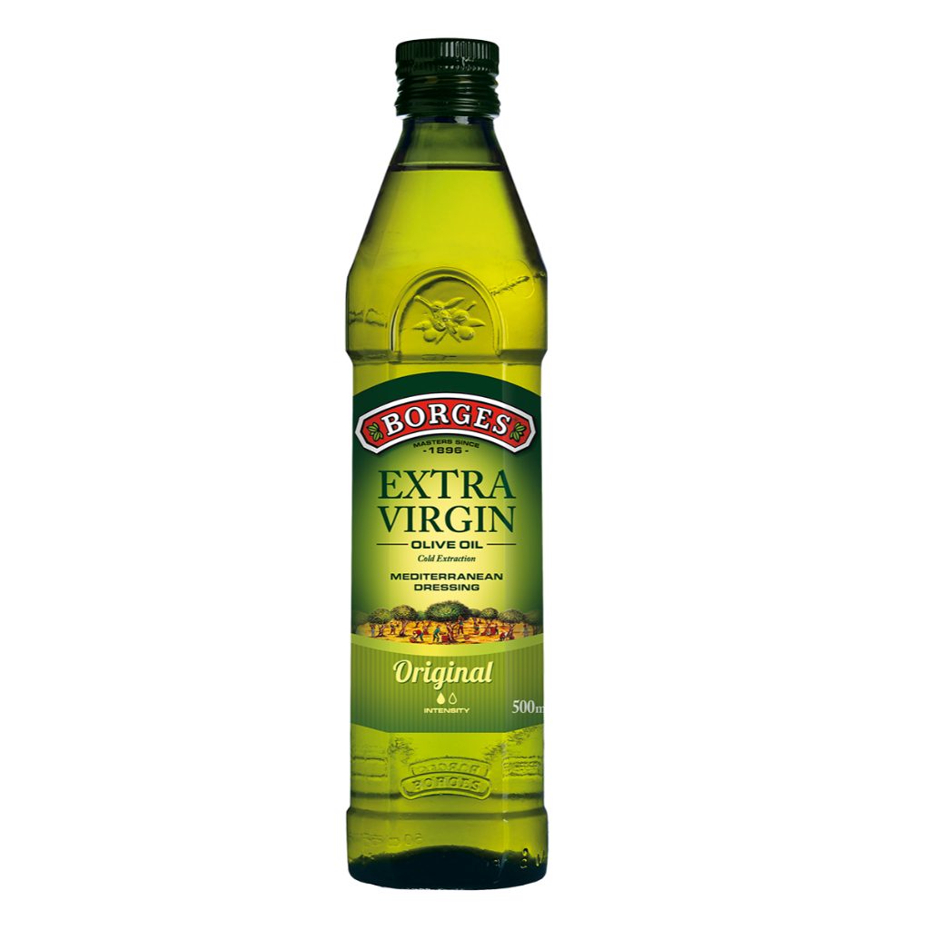 Dầu ôliu nguyên chất 500ml 100% Extra Virgin  Hiệu BORGES