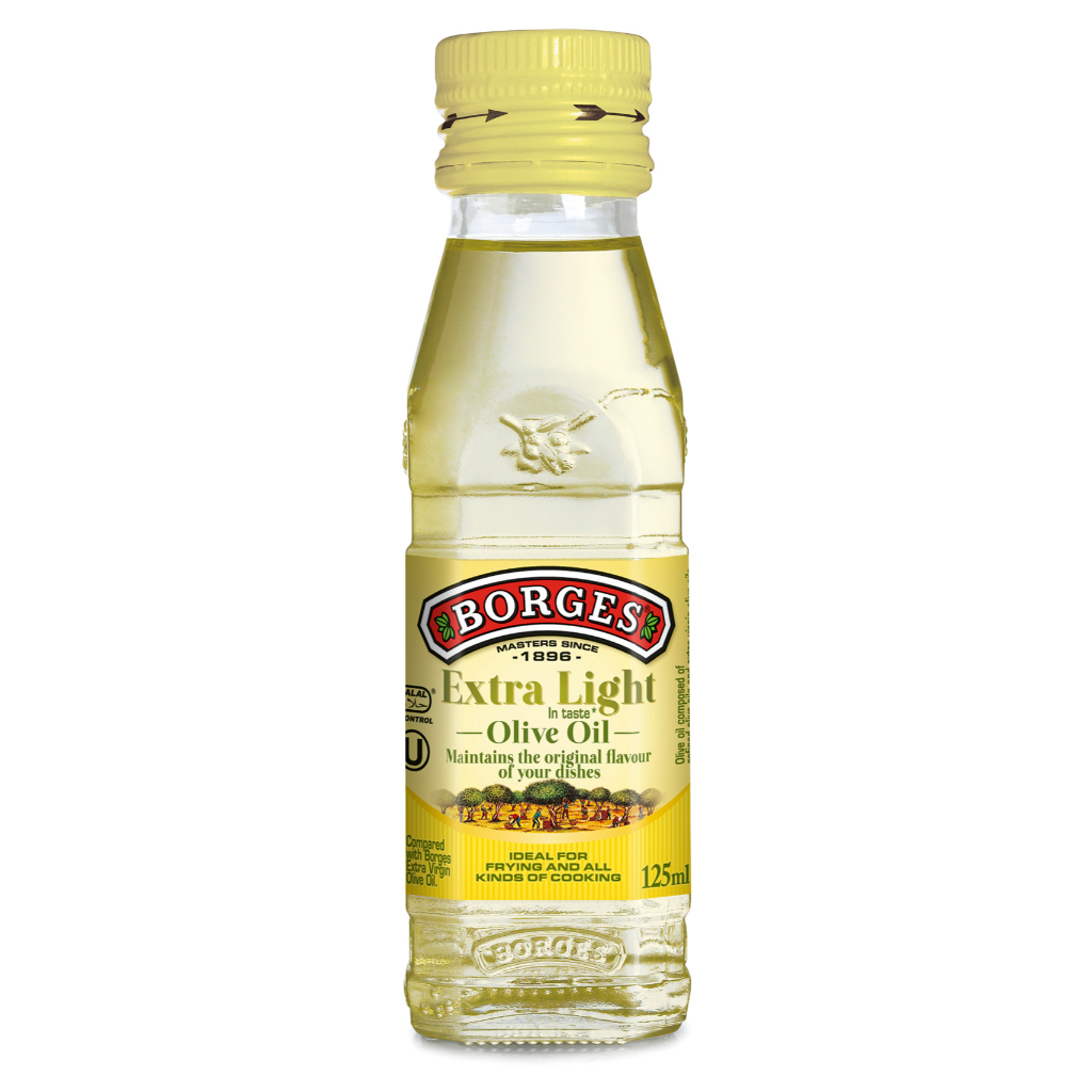 DẦU ÔLIU NGUYÊN CHẤT KHÔNG MÙI EXTRA LIGHT – HIỆU BORGES 125ml