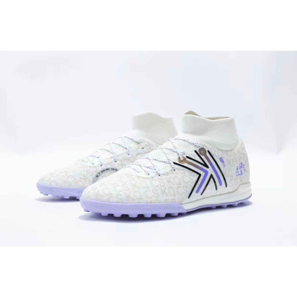 Giày Kelme 5.0 TF Cổ Cao - Trắng Kem Tím