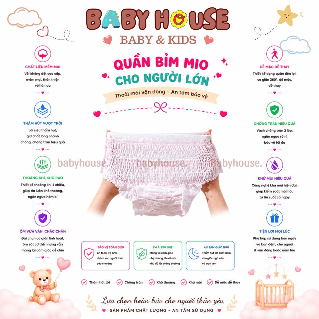 Bỉm quần Mio cho mẹ sau sinh (1 cái)