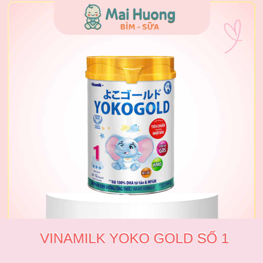 Sữa Vinamilk Yoko Gold 1 cho bé từ 0-1 tuổi 850g