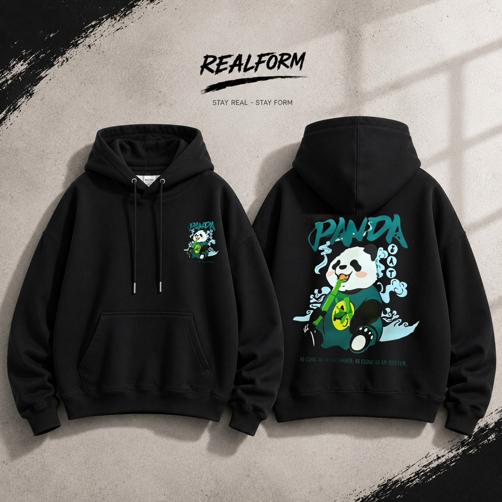 Áo Hoodie Oversize Áo Khoác Hoodie Zip Gấu Panda Nỉ Dày Form Rộng Unisex Có Bigsize S-4XL