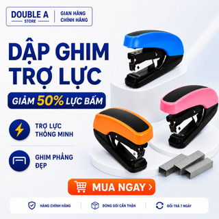 HOT!!! Dập Ghim Trợ lực Số 10Kw-trio - Giảm 50% lực bấm, cơ chế làm phẳng chân ghim thông minh, nạp được 2 băng ghim