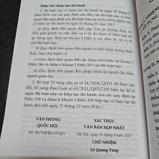 Sách - Bộ luật Tố Tụng Dân Sự (CA) New