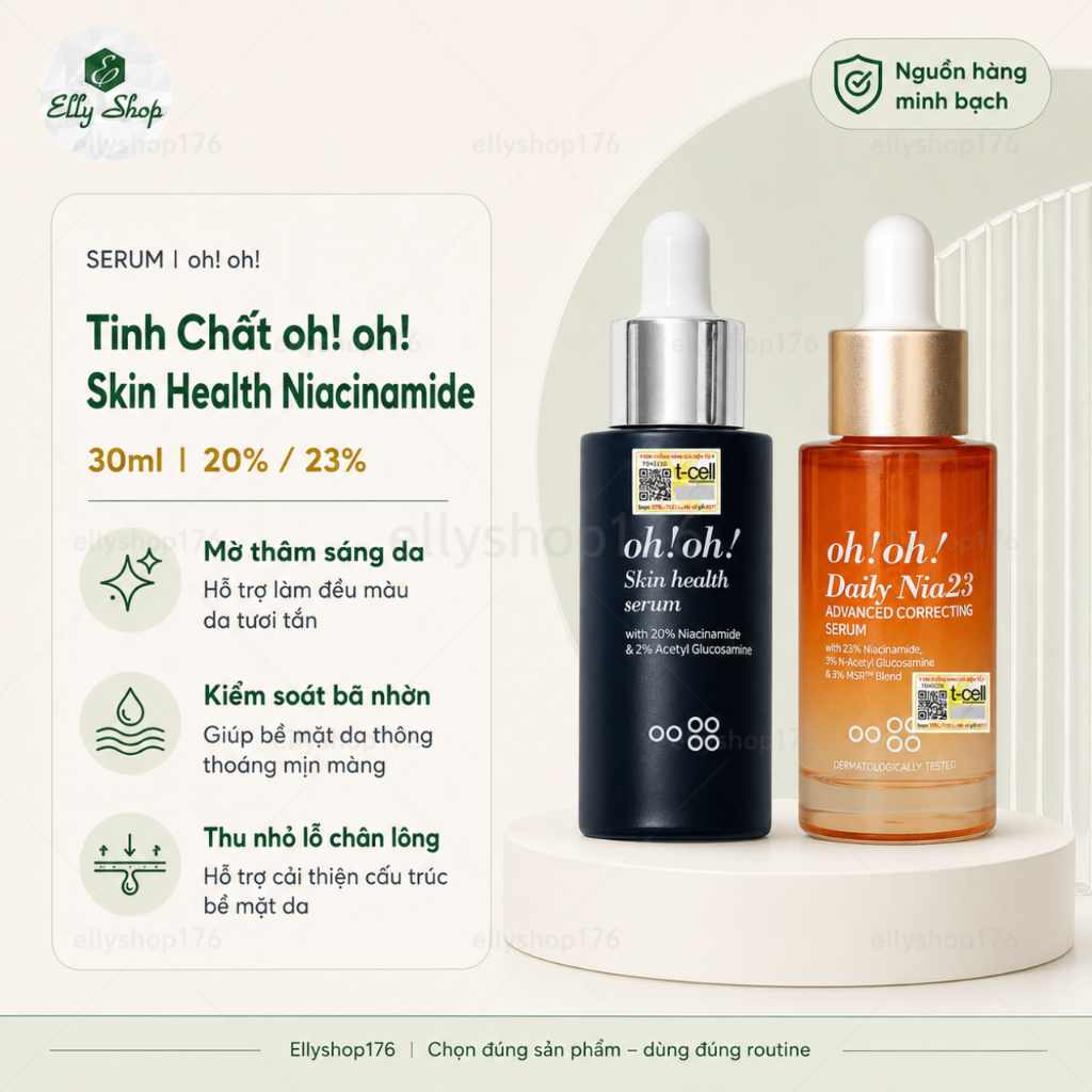 [Công ty] Tinh chất oh oh mờ thâm, se lỗ chân lông Niacinamide 20% Oh Oh - Ellyshop176