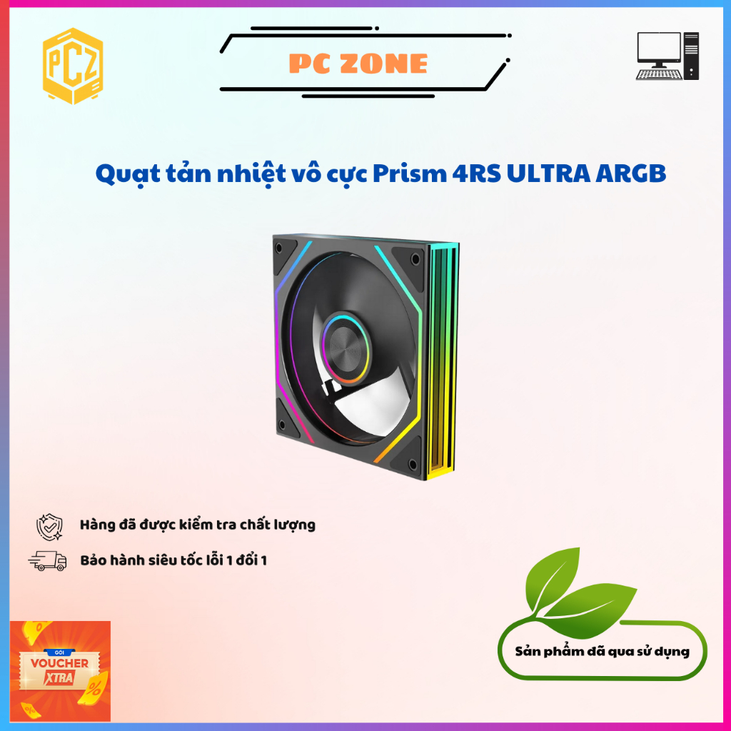 Quạt tản nhiệt vô cực Jungle Leopard Prism 4RS ULTRA ARGB Black