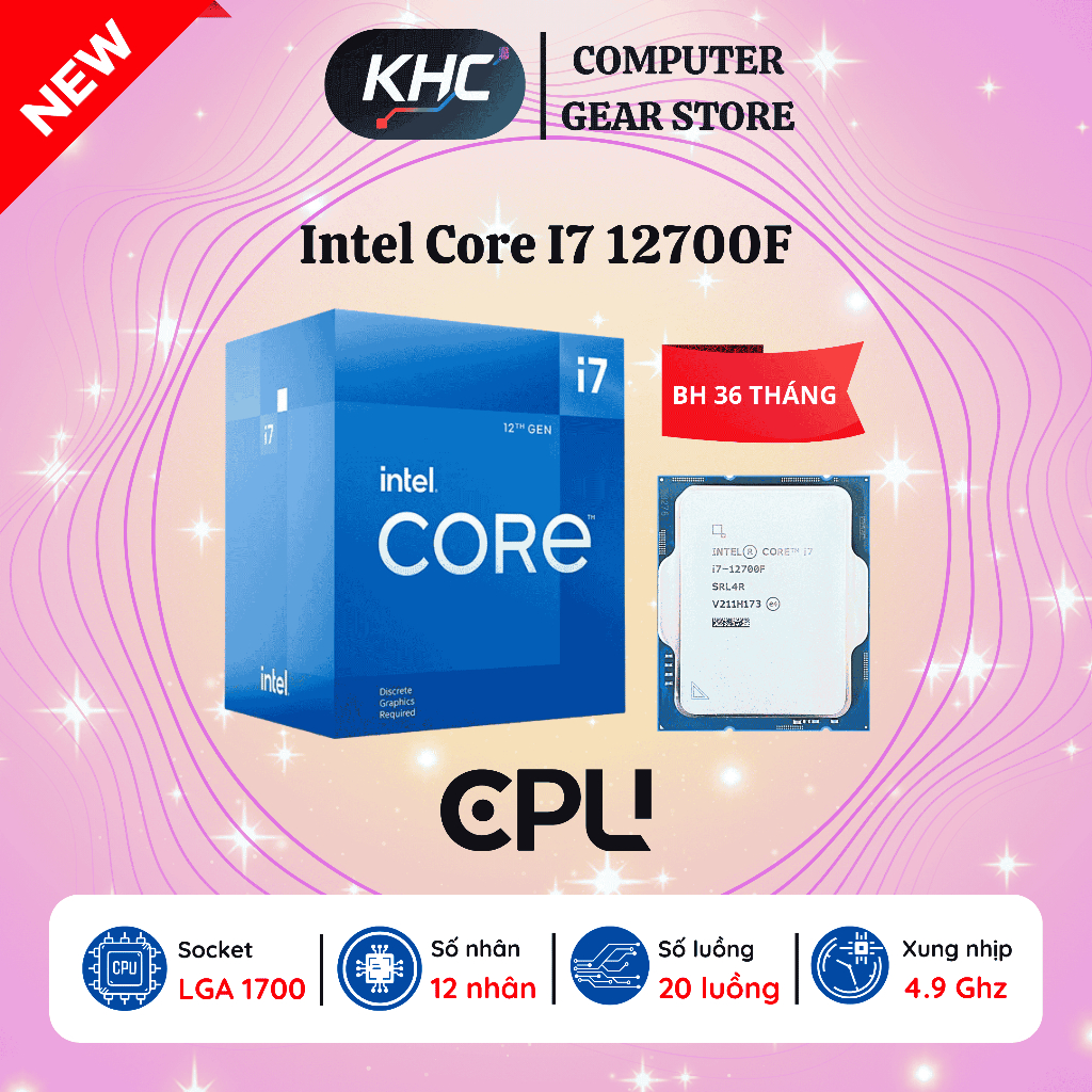 CPU Intel Core i7 12700F Tray New (Full VAT)