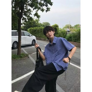 Áo Sơ Mi Caro Dây Rút Form Boxy Kẻ Sọc Unisex Nam Nữ