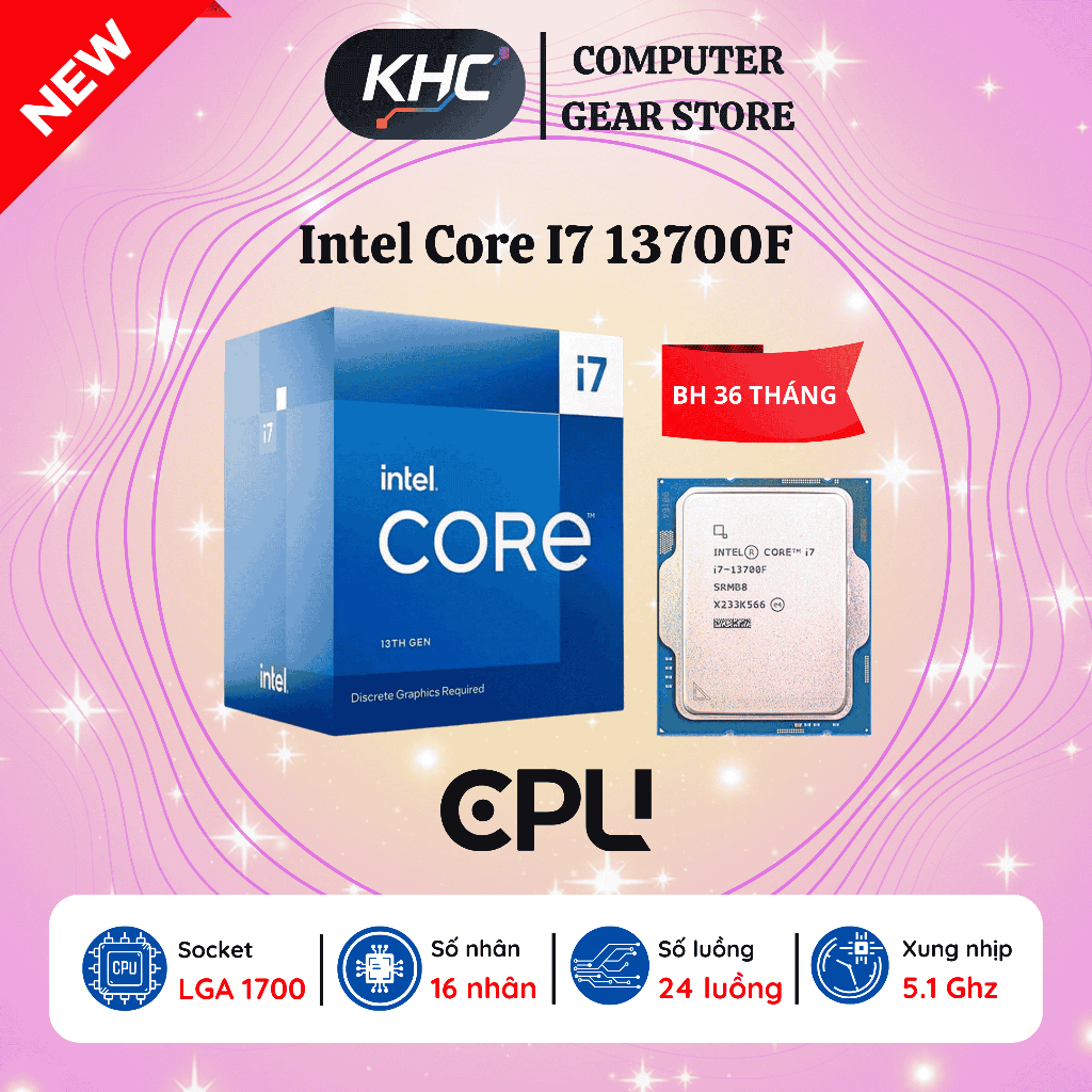 CPU Intel Core i7 13700F Tray New (Full VAT)