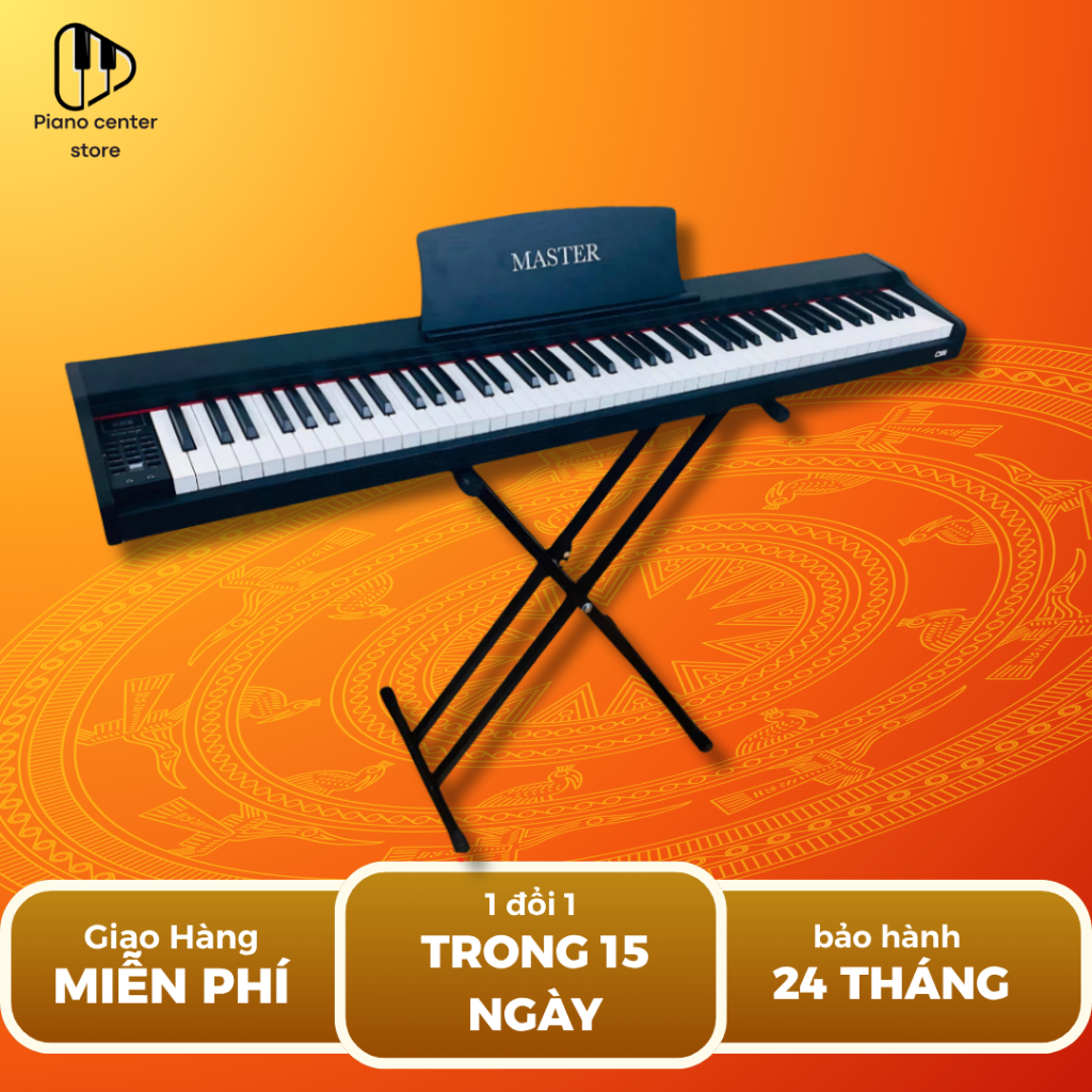 Đàn Piano Điện MASTER C300-88 Phím Bluetooth,Tặng Đủ Phụ Kiện,Khóa học online- Piano Center Store