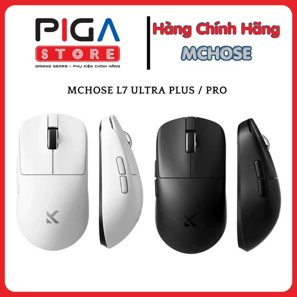 Chuột Gaming MCHOSE L7 Ultra Plus / Pro / Wireless 3 Modes | Hàng Chính Hãng