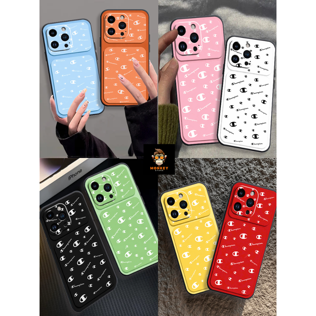 Ốp Lưng điện thoại IPHONE IP 16 /IP 16E / IP 16 PRO / IP 16 PRO MAX Ốp Lưng iPhone Champion Logo Trắ