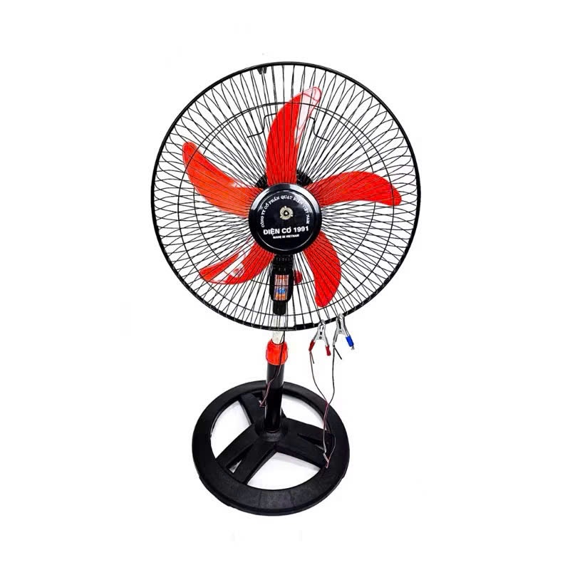 Quạt kẹp bình ắc quy 12V Điện Cơ 1991 kèm sạc 12Vol + Ắc quy 12ah chạy liên tục 12 tiếng không lo mấ