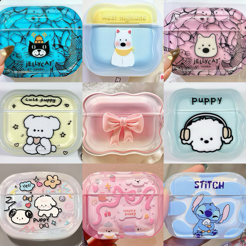 vỏ ốp case ap các dòng tai nghe ap pro3/4/pro2/pro/3/2 các mẫu đơn giản cute ốp  bảo vệ tai nghe
