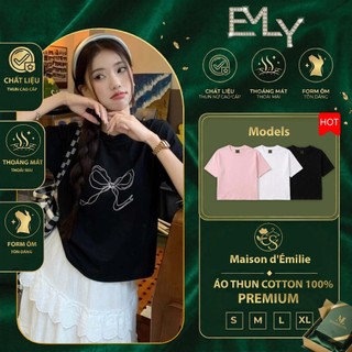 Áo thun nữ baby tee cotton 100% vải cao cấp tiêu chuẩn xuất khẩu Emilyshop