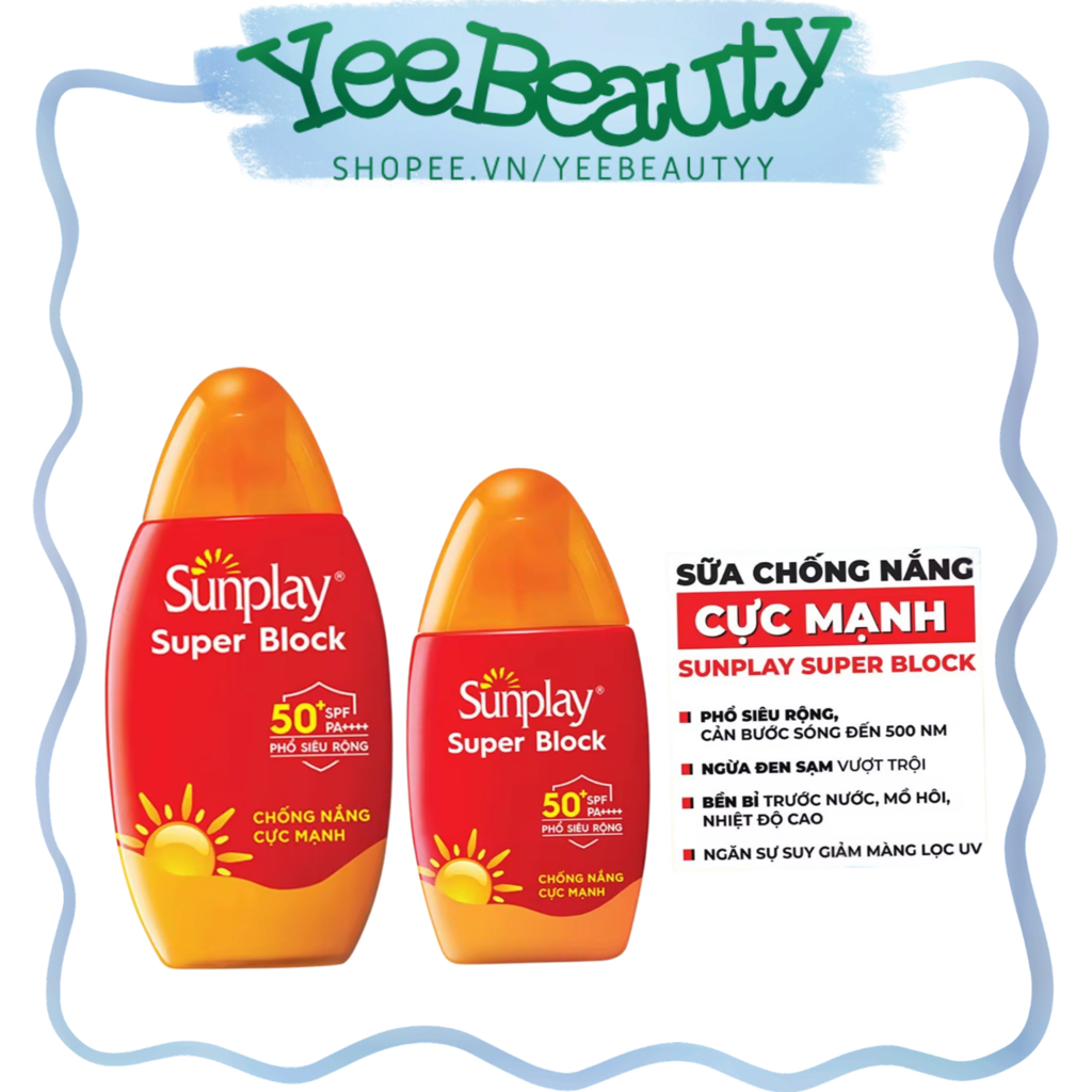 Sữa chống nắng Sunplay cực mạnh Sunplay Super Block SPF 50, PA++++ 30g,70g