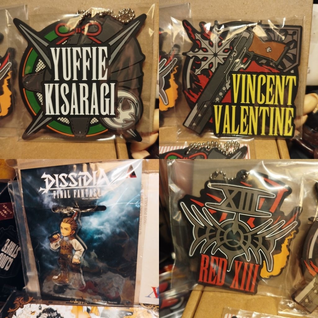 Móc Khoá Dẻo Final Fantasy 7, Final Fantasy Vii, Yuffie, Vincent Valentine, FF7, FFVii