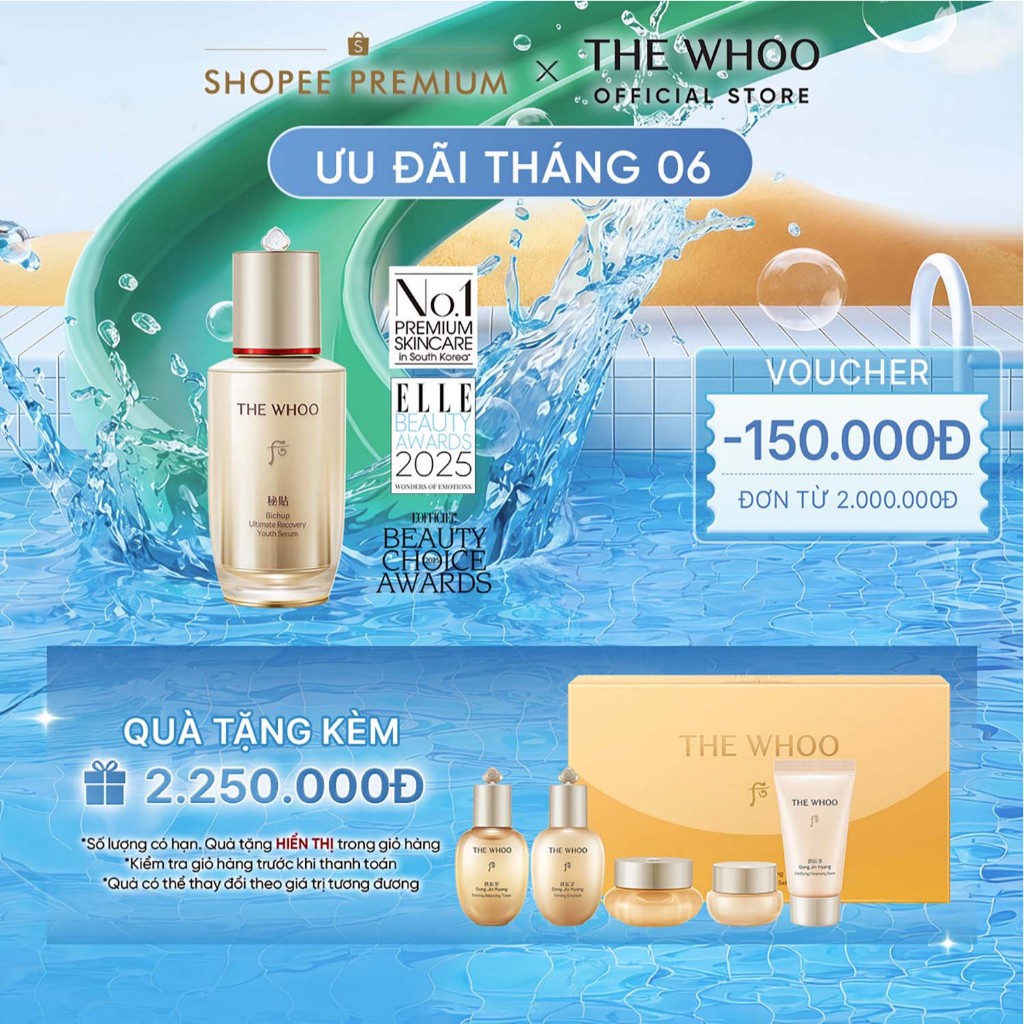 [THE WHOO OFFICIAL] Tinh chất tự sinh chống lão hóa thế hệ thứ 4 THE WHOO Bichup Ultimate Recovery Youth Serum 50ml
