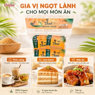 Set 50 gói đường thốt nốt hữu cơ Confirel (250gr)