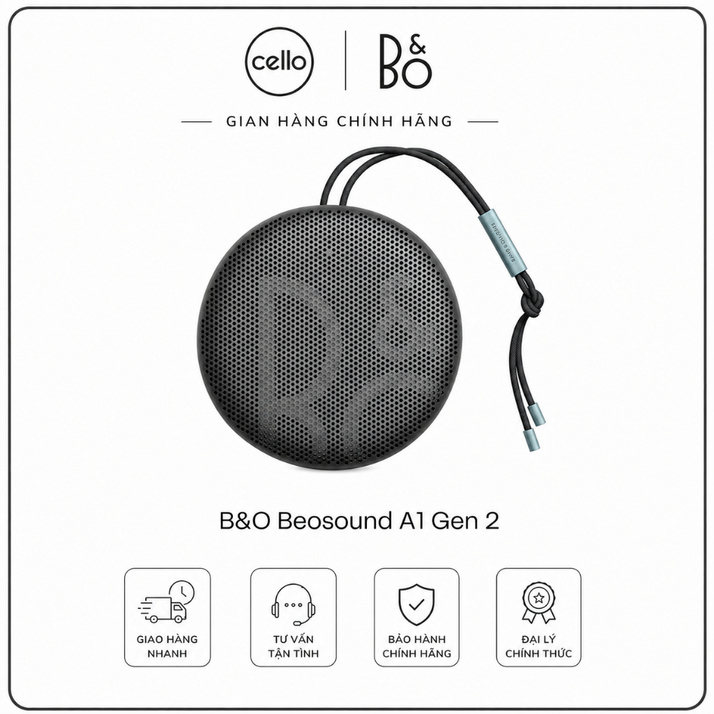 Loa B&O Beosound A1 Gen 2 - Chính Hãng Tam Sơn - Bảo Hành 24 Tháng, Hàng Mới 100% New Seal