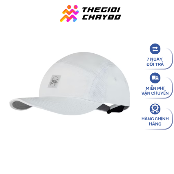 Mũ Lưỡi Trai Buff 5 Panel Go Cap Solid White S/M