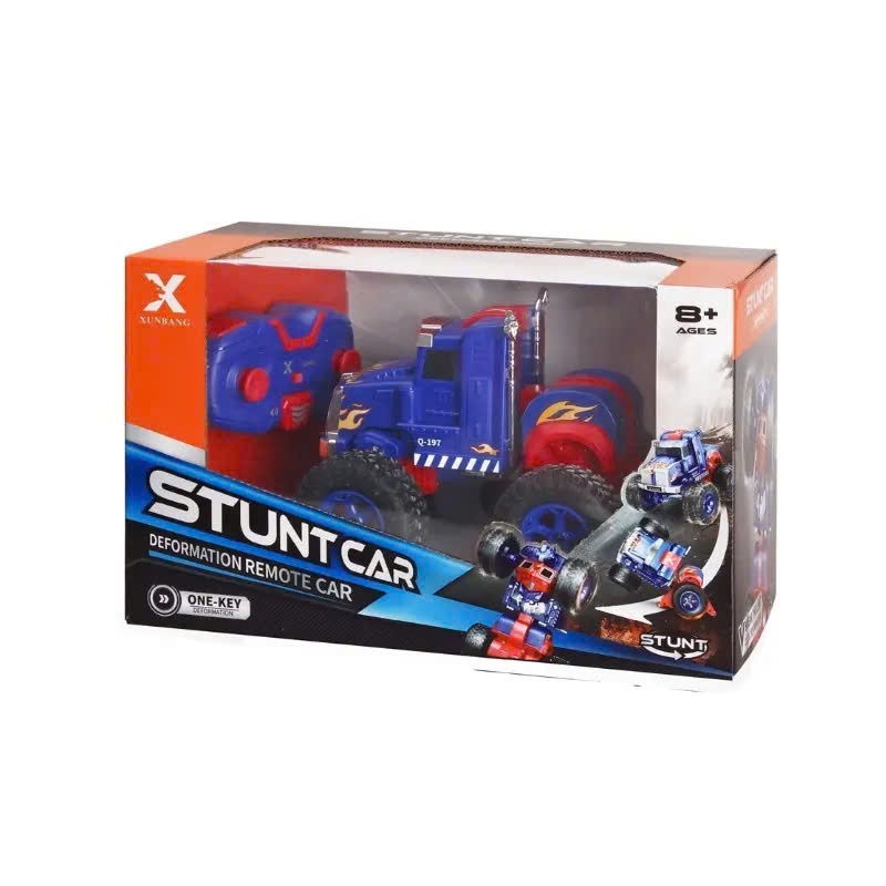 Xe Điều Khiển Từ Xa Biến Hình Robot Stunt Car Cho Bé