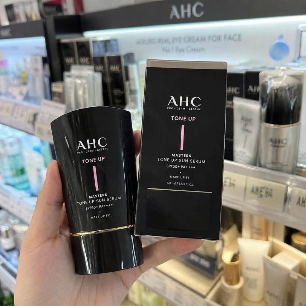 [Bill hàn] Serum chống nắng ahc nâng tone- AHC Master Tone Up Sun Serum (Full 50ml)