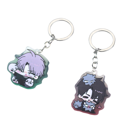 Anime ALIEN STAGE IVAN & TILL Cosplay Keychain Unisex Acrylic Bag Pendant Kawaii Couple Key