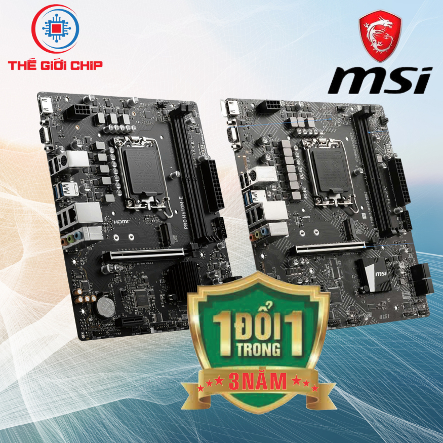 Mainboard MSI PRO H610M BOMBER / H610M-E  (Socket LGA 1700/mATX/2 Khe RAM DDR4) like new BH:36 Tháng