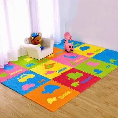 Thảm xốp EVA ghép hình cho bé 60x60cm, thảm trải sàn chống trượt, thảm chơi trẻ em EN71